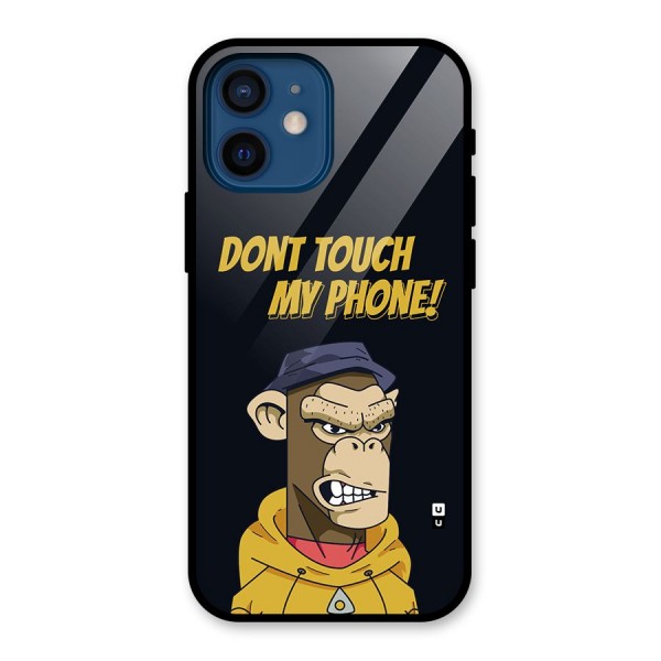 Dont Touch My Phone Glass Back Case for iPhone 12 Mini