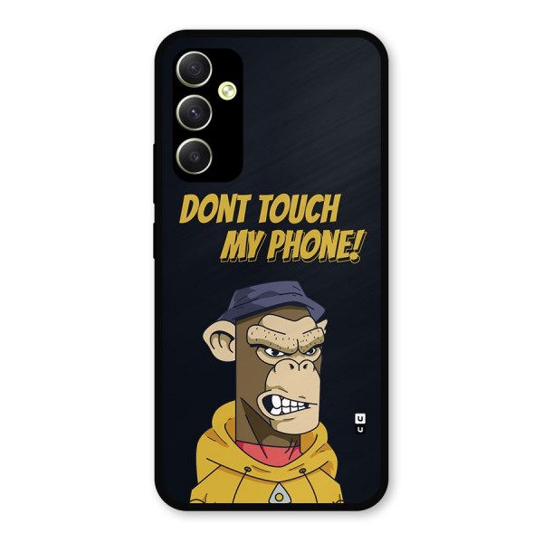 Dont Touch My Phone Metal Back Case for Galaxy A34