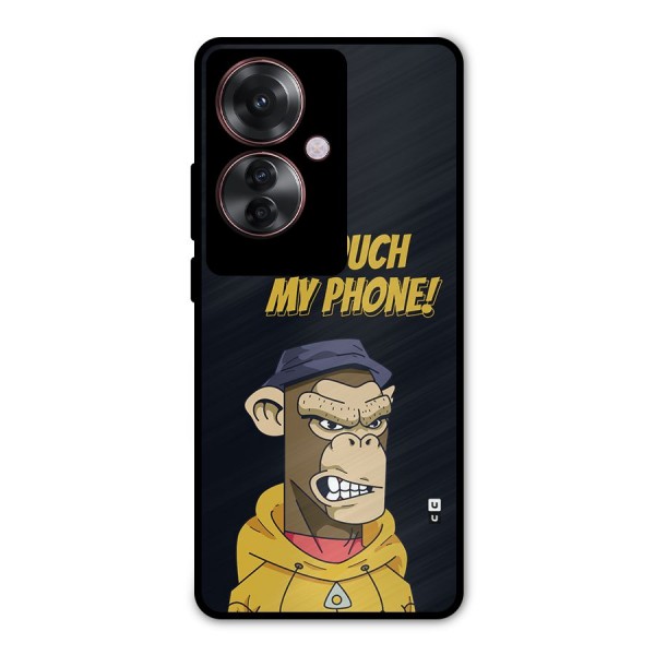 Dont Touch My Phone Metal Back Case for Oppo F25 Pro