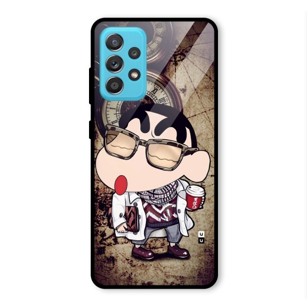 Dope Shinchan Glass Back Case for Galaxy A52