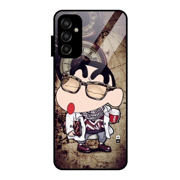 Dope Shinchan Glass Back Case for Galaxy F13