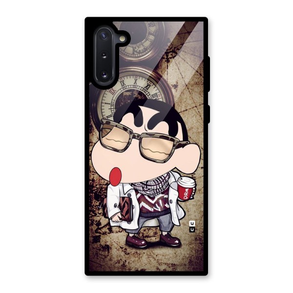 Dope Shinchan Glass Back Case for Galaxy Note 10