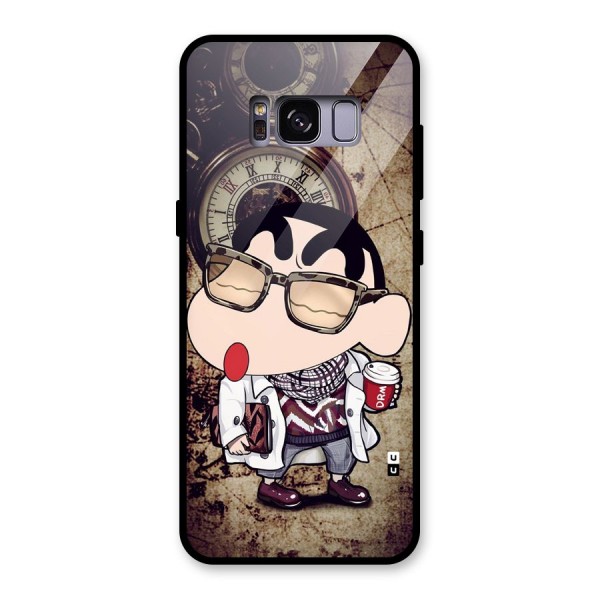 Dope Shinchan Glass Back Case for Galaxy S8