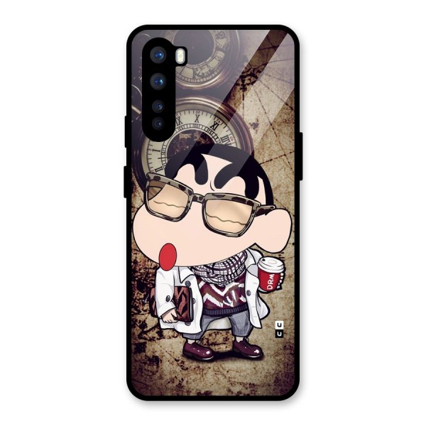 Dope Shinchan Glass Back Case for OnePlus Nord