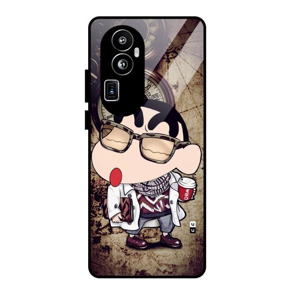 Dope Shinchan Glass Back Case for Oppo Reno10 Pro Plus