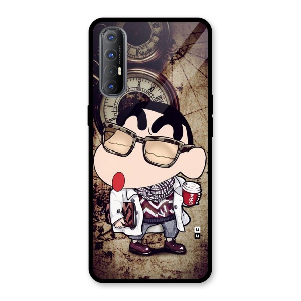 Dope Shinchan Glass Back Case for Oppo Reno3 Pro