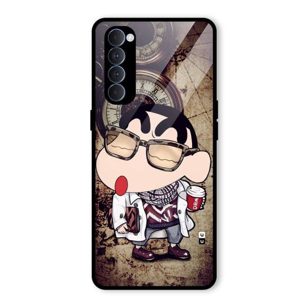 Dope Shinchan Glass Back Case for Oppo Reno4 Pro