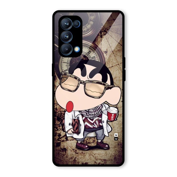 Dope Shinchan Glass Back Case for Oppo Reno5 Pro 5G