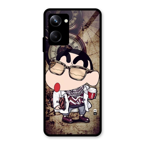 Dope Shinchan Glass Back Case for Realme 10 Pro