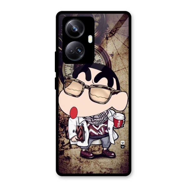 Dope Shinchan Glass Back Case for Realme 10 Pro Plus