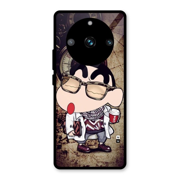 Dope Shinchan Glass Back Case for Realme 11 Pro Plus