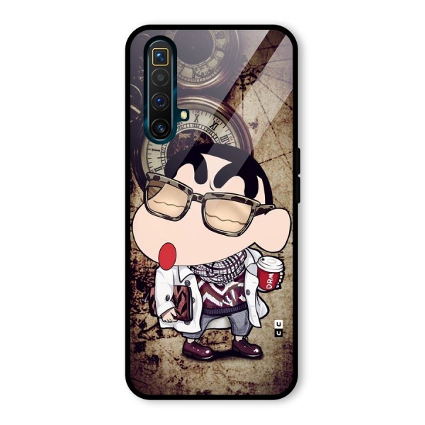 Dope Shinchan Glass Back Case for Realme X3 SuperZoom