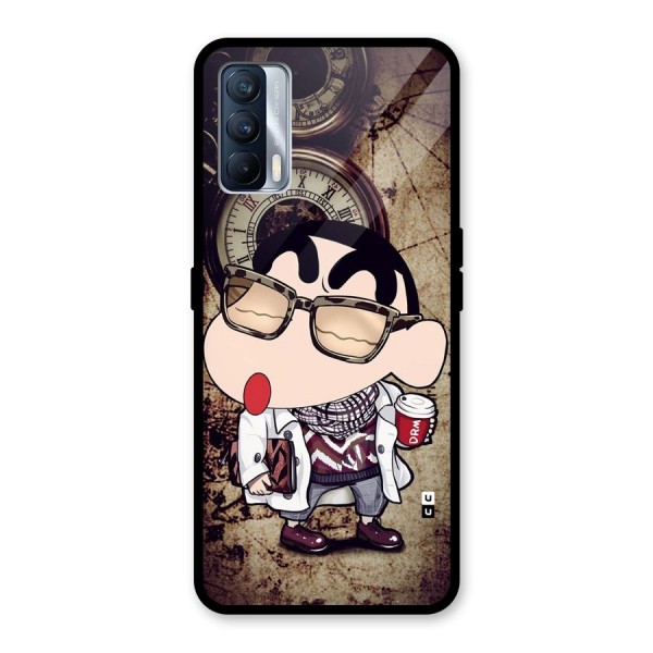 Dope Shinchan Glass Back Case for Realme X7