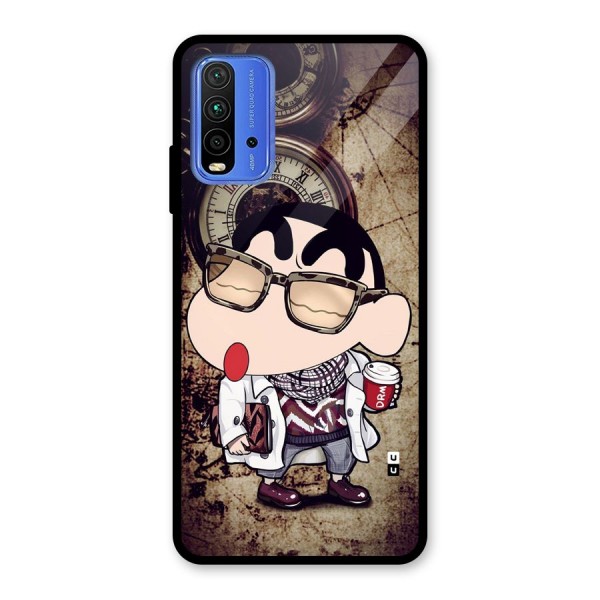 Dope Shinchan Glass Back Case for Redmi 9 Power