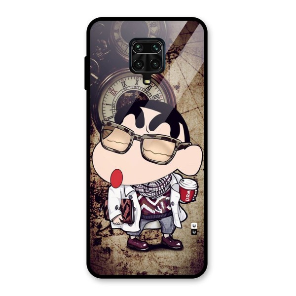 Dope Shinchan Glass Back Case for Redmi Note 10 Lite