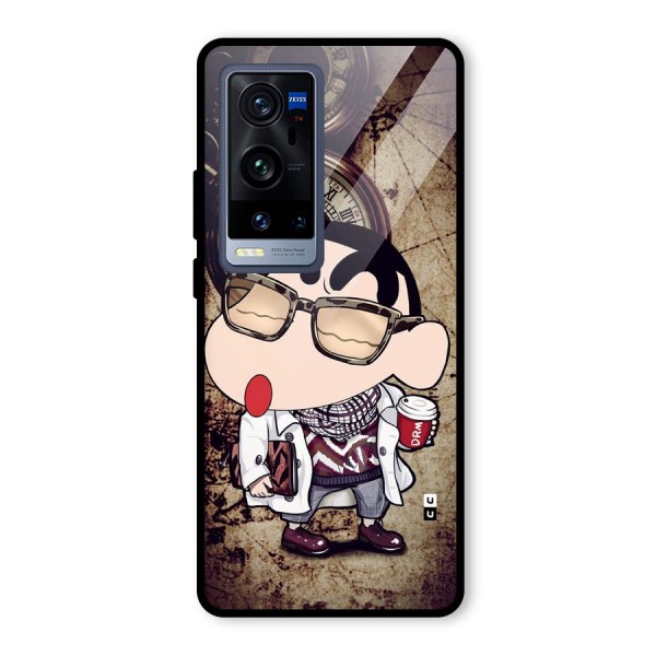 Dope Shinchan Glass Back Case for Vivo X60 Pro Plus