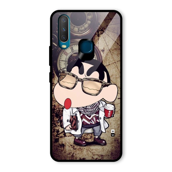 Dope Shinchan Glass Back Case for Vivo Y12