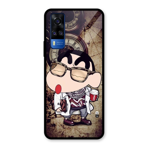 Dope Shinchan Glass Back Case for Vivo Y51