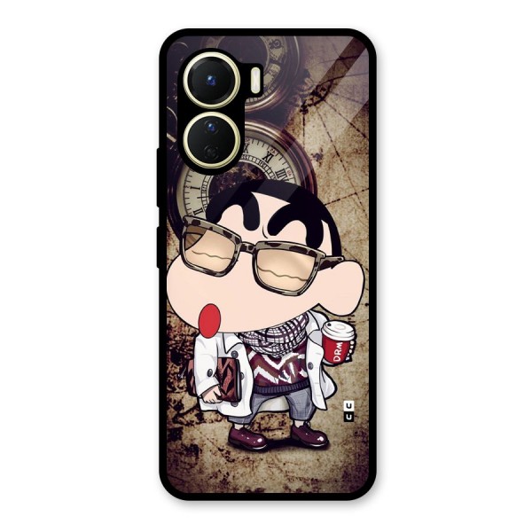 Dope Shinchan Glass Back Case for Vivo Y56