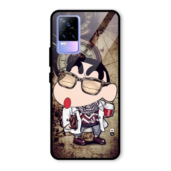 Dope Shinchan Glass Back Case for Vivo Y73