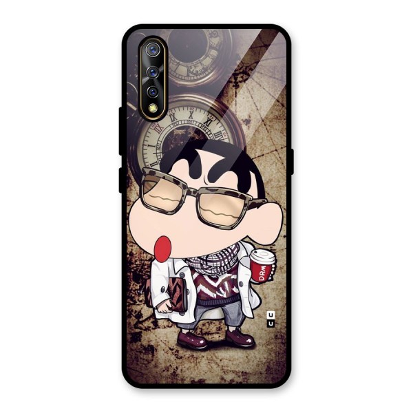 Dope Shinchan Glass Back Case for Vivo Z1x