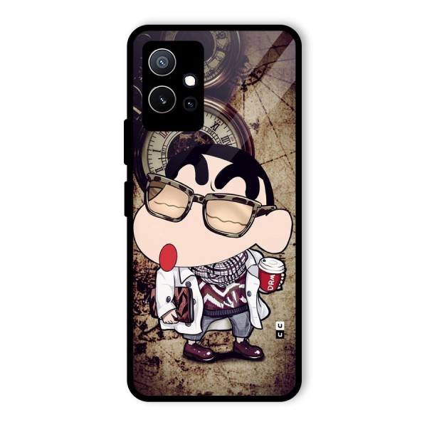 Dope Shinchan Glass Back Case for Vivo iQOO Z6