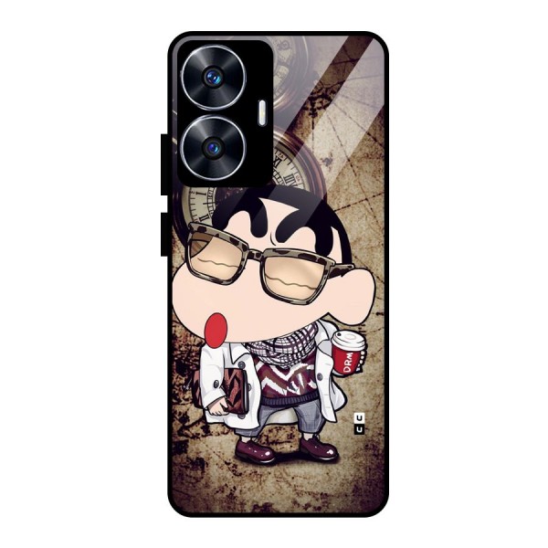 Dope Shinchan Glass Back Case for realme C55