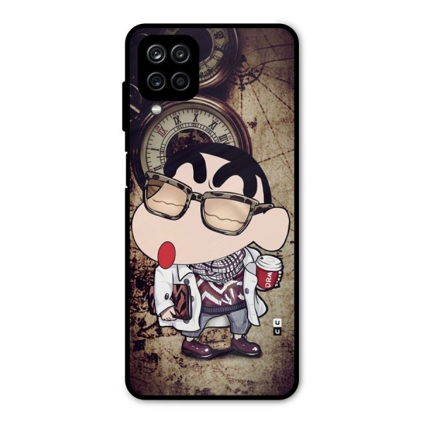 Dope Shinchan Metal Back Case for Galaxy A12