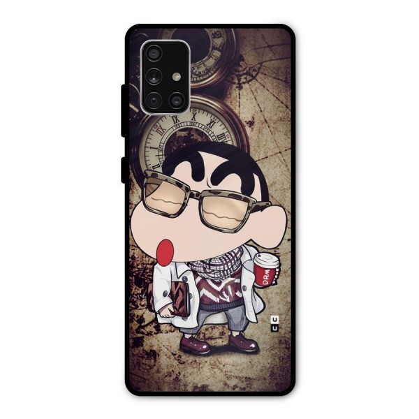 Dope Shinchan Metal Back Case for Galaxy A71