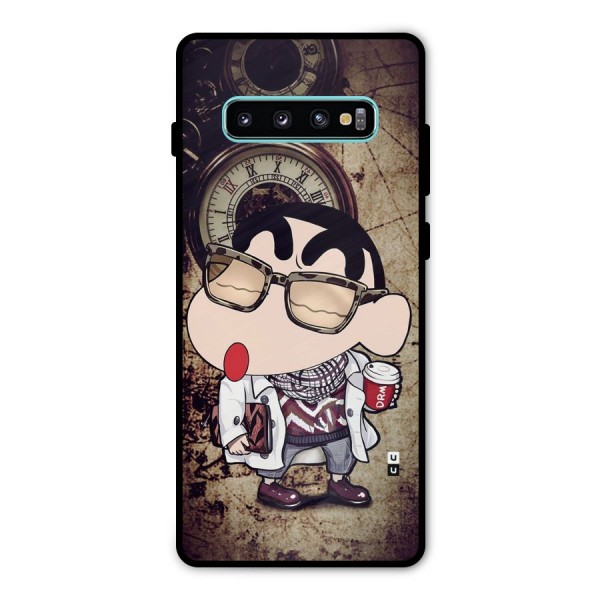 Dope Shinchan Metal Back Case for Galaxy S10 Plus