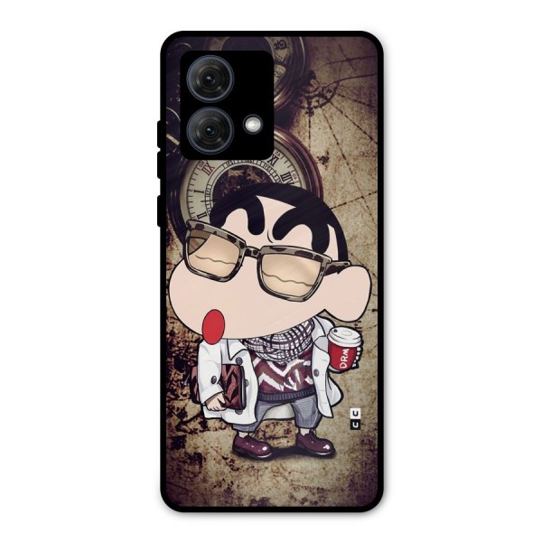 Dope Shinchan Metal Back Case for Moto G84