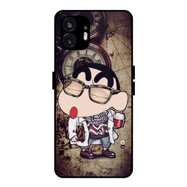 Dope Shinchan Metal Back Case for Nothing Phone 2