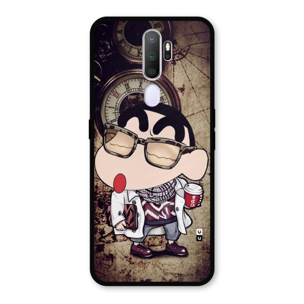 Dope Shinchan Metal Back Case for Oppo A5 (2020)