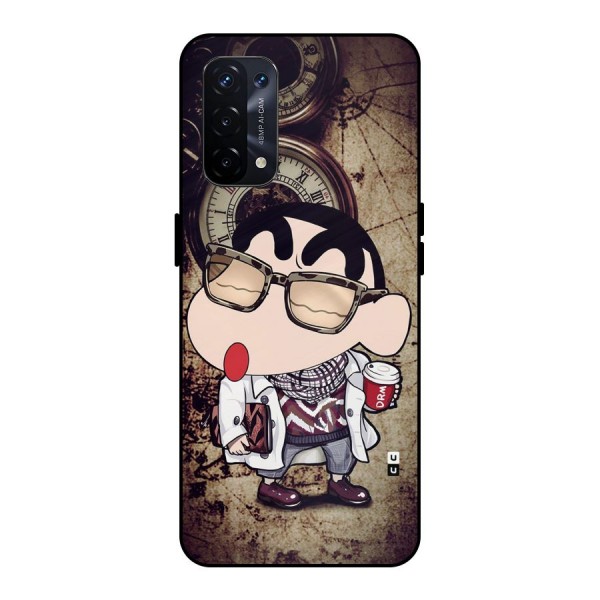 Dope Shinchan Metal Back Case for Oppo A74 5G