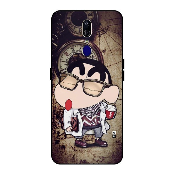 Dope Shinchan Metal Back Case for Oppo F11