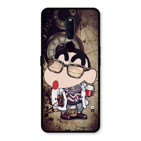 Dope Shinchan Metal Back Case for Oppo F11 Pro