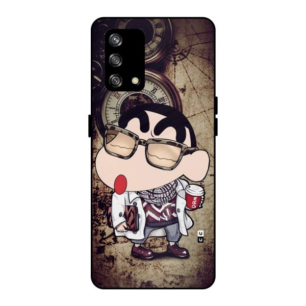 Dope Shinchan Metal Back Case for Oppo F19