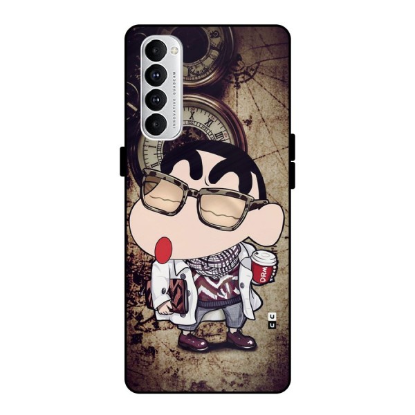 Dope Shinchan Metal Back Case for Oppo Reno4 Pro