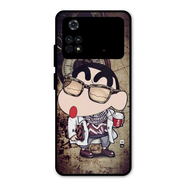 Dope Shinchan Metal Back Case for Poco M4 Pro 4G