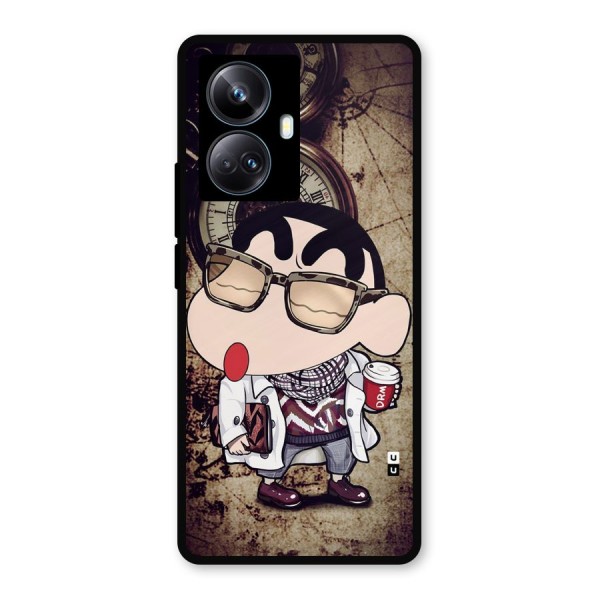 Dope Shinchan Metal Back Case for Realme 10 Pro Plus