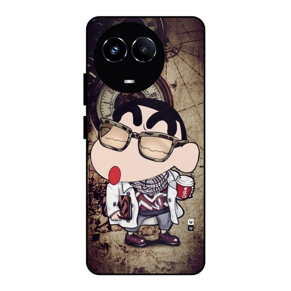 Dope Shinchan Metal Back Case for Realme 11X