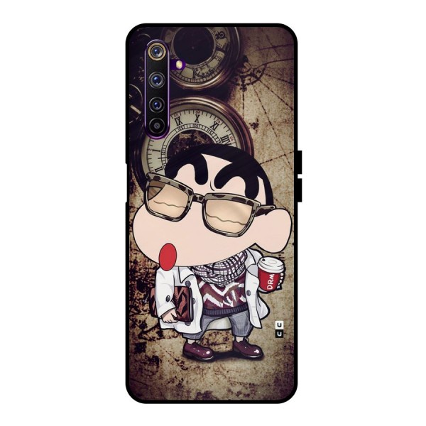 Dope Shinchan Metal Back Case for Realme 6 Pro