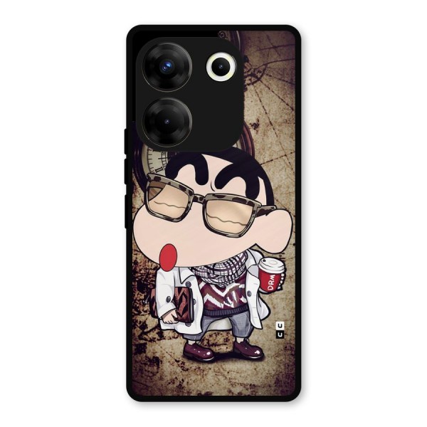 Dope Shinchan Metal Back Case for Tecno Camon 20