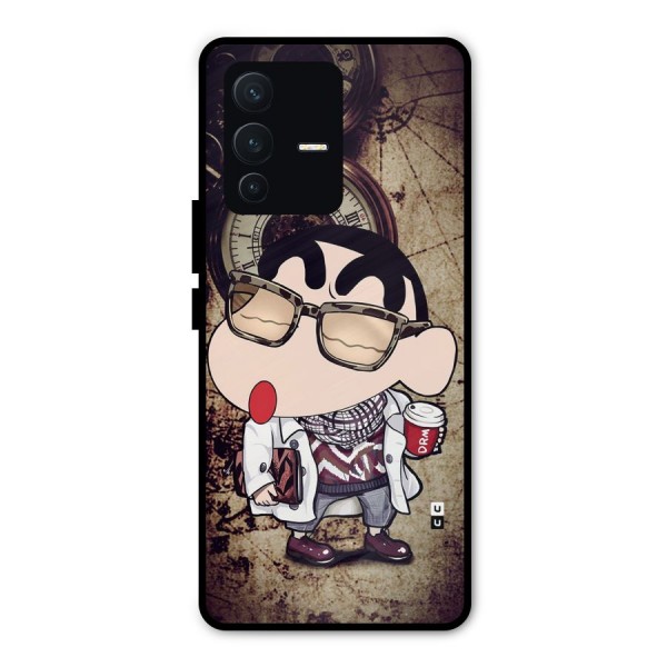 Dope Shinchan Metal Back Case for Vivo V23 Pro