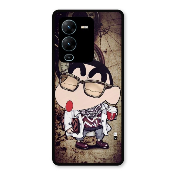 Dope Shinchan Metal Back Case for Vivo V25 Pro