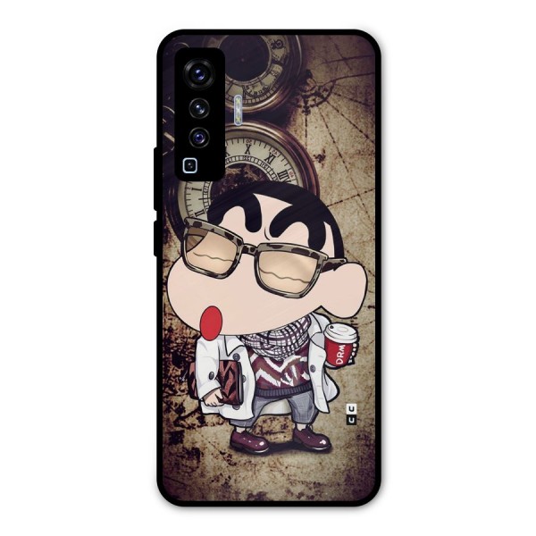 Dope Shinchan Metal Back Case for Vivo X50