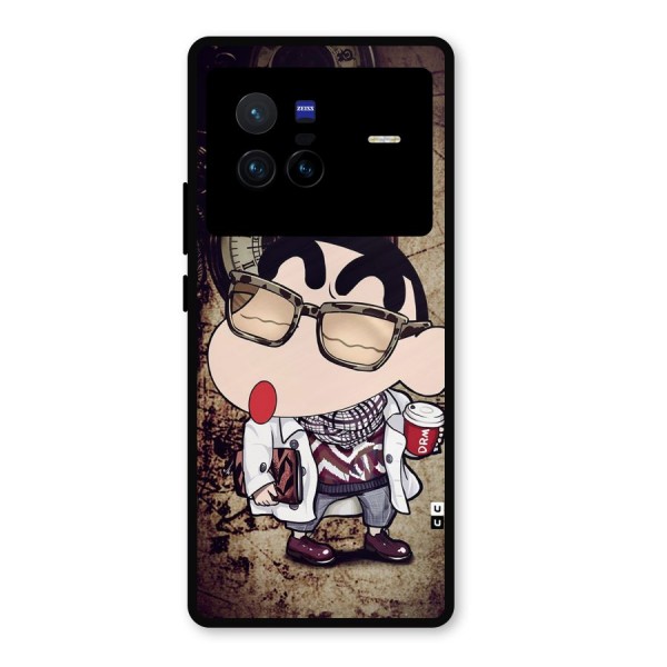 Dope Shinchan Metal Back Case for Vivo X80