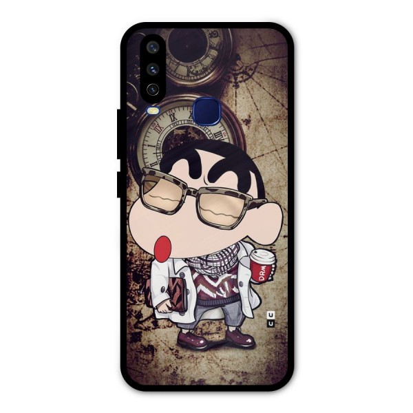 Dope Shinchan Metal Back Case for Vivo Y12