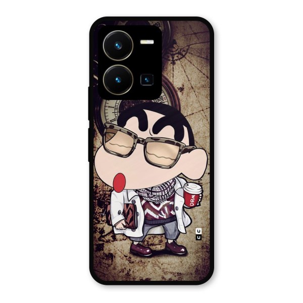 Dope Shinchan Metal Back Case for Vivo Y35