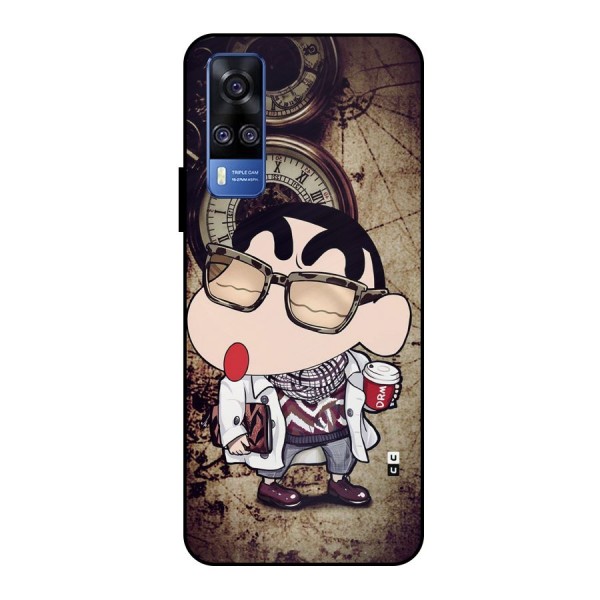 Dope Shinchan Metal Back Case for Vivo Y51